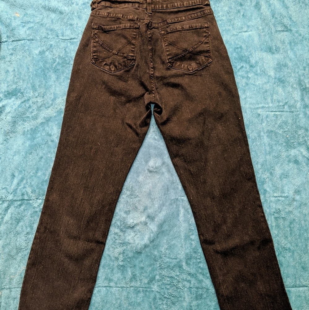 ๐NYDJ Black Straight Leg Jeans Size 10 VGUC - Picture 3 of 8